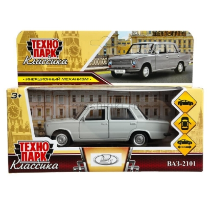 Изображение ТЕХНОПАРК ВАЗ-2101 ЖИГУЛИ 12 см серый