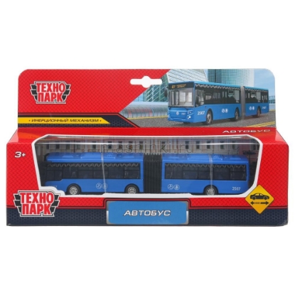 Изображение ТЕХНОПАРК Автобус-гармошка 18 см синий