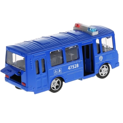 Изображение ТЕХНОПАРК Автобус ПАZ-3205 14 см (свет, звук) синий