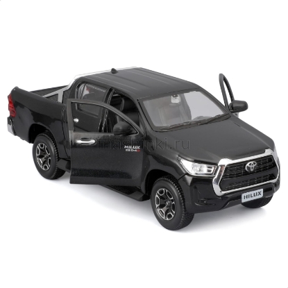 Изображение MAISTO 1/24 TOYOTA Hilux black/черный