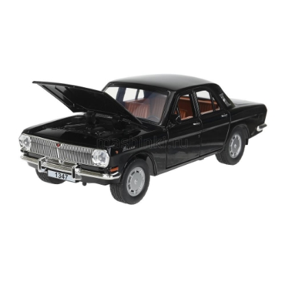 Изображение ТЕХНОПАРК 1/24 ГАЗ-2401 (свет, звук, открыв. 6/6) 19,7 см черный