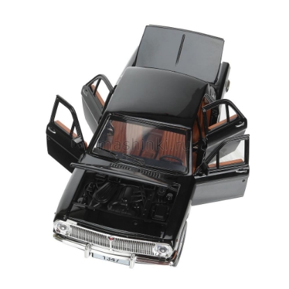 Изображение ТЕХНОПАРК 1/24 ГАЗ-2401 (свет, звук, открыв. 6/6) 19,7 см черный