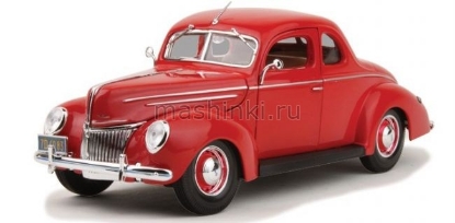 Изображение MAISTO 1/18 FORD Deluxe Coupe 1939 (4/4) green/red/зелено-красный