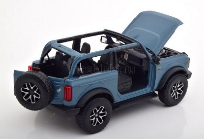 Изображение MAISTO 1/18 FORD Bronco Badlands 2021 (2/2) grey/серый
