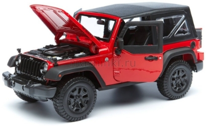 Изображение MAISTO 1/18 JEEP Wrangler 2014 (4/4) red/красный