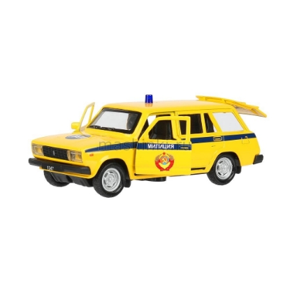 Изображение ТЕХНОПАРК ВАЗ-2104 ЖИГУЛИ Полиция 12 см желтый