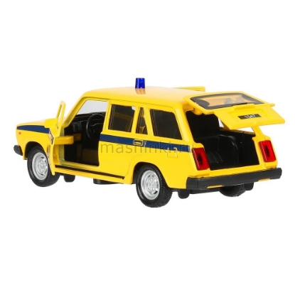 Изображение ТЕХНОПАРК ВАЗ-2104 ЖИГУЛИ Полиция 12 см желтый