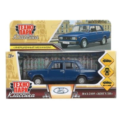 Изображение ТЕХНОПАРК ВАЗ-2105 ЖИГУЛИ 1997 12 см темно-синий