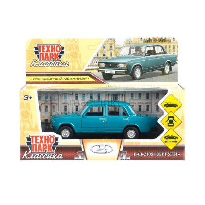 Изображение ТЕХНОПАРК ВАЗ-2105 ЖИГУЛИ 1997 12 см голубой