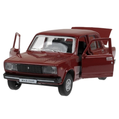 Изображение ТЕХНОПАРК ВАЗ-2105 ЖИГУЛИ 1997 12 см вишневый (романс)