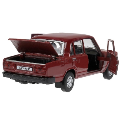 Изображение ТЕХНОПАРК ВАЗ-2105 ЖИГУЛИ 1997 12 см вишневый (романс)