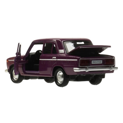 Изображение ТЕХНОПАРК ВАЗ-2106 ЖИГУЛИ 12 см баклажан