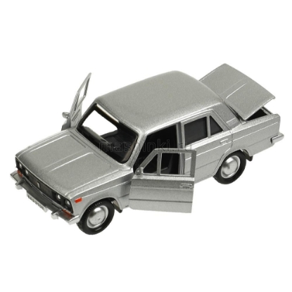 Изображение ТЕХНОПАРК ВАЗ-2106 ЖИГУЛИ 12 см серый