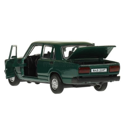 Изображение ТЕХНОПАРК ВАЗ-2107 ЖИГУЛИ 12 см темно-зеленый