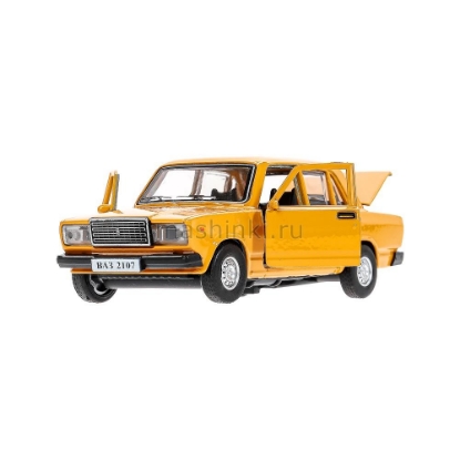 Изображение ТЕХНОПАРК ВАЗ-2107 ЖИГУЛИ 12 см желтый
