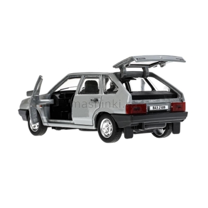 Изображение ТЕХНОПАРК ВАЗ-2109 LADA Спутник 1997 12 см серебристый/светло-серый