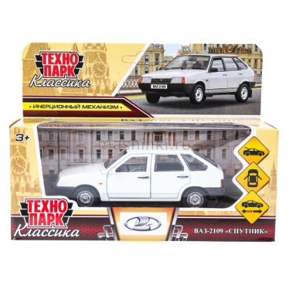 Изображение ТЕХНОПАРК ВАЗ-2109 LADA Спутник 12 см белый