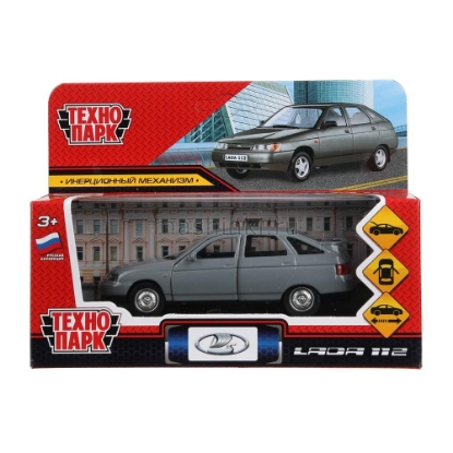 Изображение ТЕХНОПАРК ВАЗ-2112 LADA 12 см серый