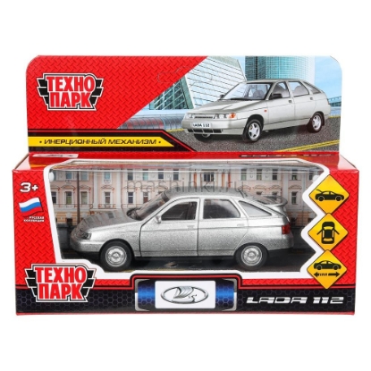 Изображение ТЕХНОПАРК ВАЗ-2112 LADA 12 см серебристый