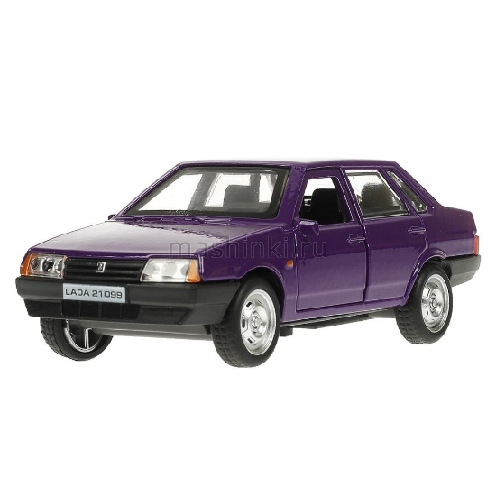 Изображение ТЕХНОПАРК ВАЗ-21099 LADA Спутник 12 см фиолетовый (баклажан)