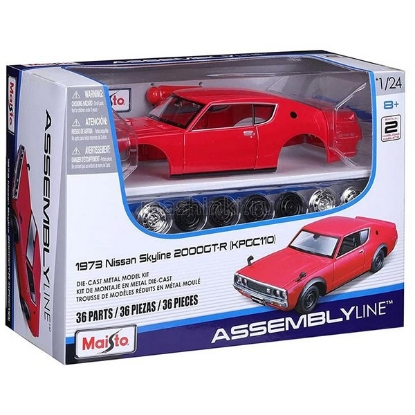 Изображение MAISTO KIT 1/24 NISSAN Skyline 2000GT-R 1973 red/красный