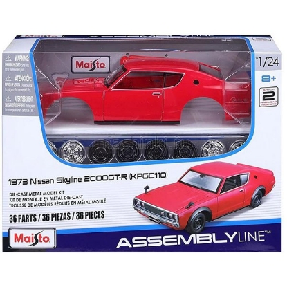 Изображение MAISTO KIT 1/24 NISSAN Skyline 2000GT-R 1973 red/красный