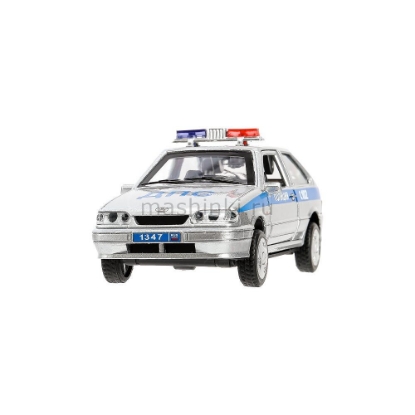Изображение ТЕХНОПАРК ВАЗ-2113 Полиция 12 см серебристый
