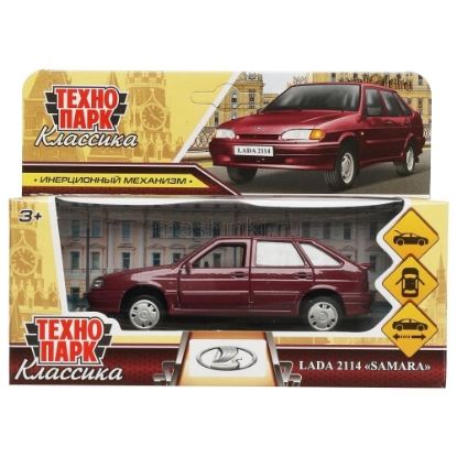 Изображение ТЕХНОПАРК ВАЗ-2114 LADA Samara 12 см фиолетовый