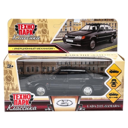 Изображение ТЕХНОПАРК ВАЗ-2115 LADA Samara 12 см черный