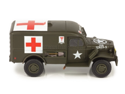 Изображение ATLAS 1/43 DODGE WC54 Military Ambulance 1945 green