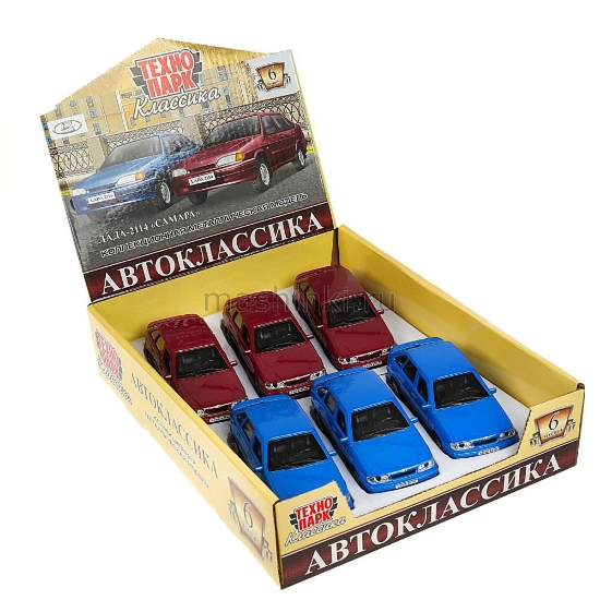 Изображение ТЕХНОПАРК ВАЗ-2114 LADA Samara 12 см в ассорт. б/коробки