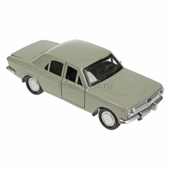 Изображение ТЕХНОПАРК ГАЗ-2401 ВОЛГА 12 см серый