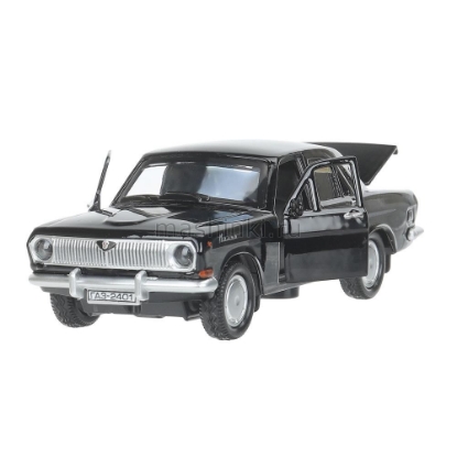 Изображение ТЕХНОПАРК ГАЗ-2401 ВОЛГА 12 см (свет, звук) черный