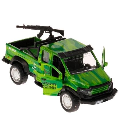 Изображение ТЕХНОПАРК ГАЗ Вепрь+пулемет 12,5 см Армия России зеленый