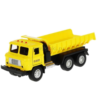 Изображение ТЕХНОПАРК ГАЗ-66 самосвал 18 см (свет, звук) желтый