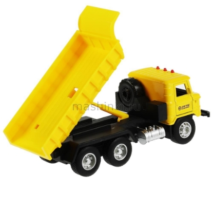 Изображение ТЕХНОПАРК ГАЗ-66 самосвал 18 см (свет, звук) желтый