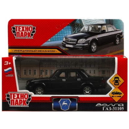 Изображение ТЕХНОПАРК ГАЗ-31105 ВОЛГА 12 см черный