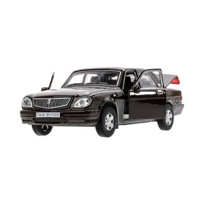 Изображение ТЕХНОПАРК ГАЗ-31105 ВОЛГА 12 см коричневый