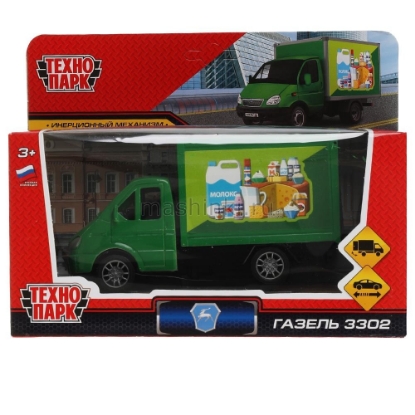Изображение ТЕХНОПАРК ГАЗЕЛЬ-3302 Продукты 15 см зеленый