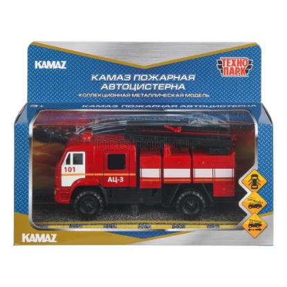 Изображение ТЕХНОПАРК КАМАЗ-43502 пожарная АЦ 15 см красный