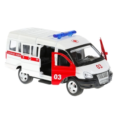 Изображение ТЕХНОПАРК ГАЗЕЛЬ Скорая медпомощь 12 см белый