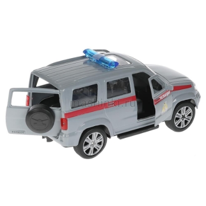 Изображение ТЕХНОПАРК УАЗ Патриот/Patriot Росгвардия 12 см серый