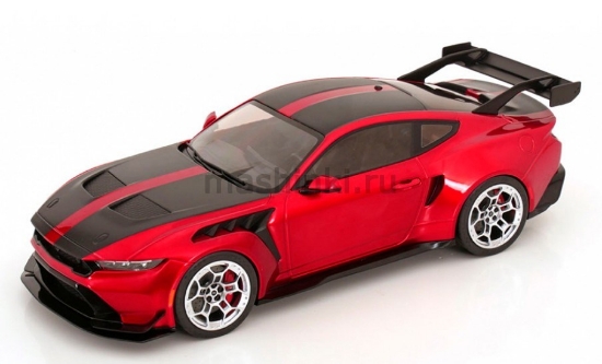 Изображение IXO 1/18 FORD Mustang GTD 5.2l V8 Coupe 2025 (0/4) red/black