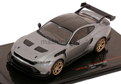 Изображение IXO 1/43 FORD Mustang GTD 5.2l V8 Coupe 2025 grey metallic-black