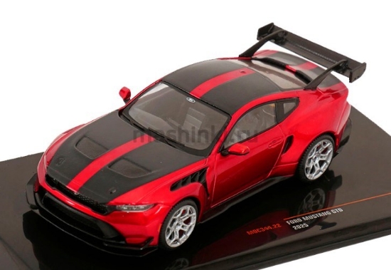 Изображение IXO 1/43 FORD Mustang GTD 5.2l V8 Coupe 2025 red metallic/black