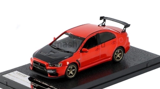 Изображение VITESSE 1/43 MITSUBISHI Lancer Evo X 2011 red metallic/black