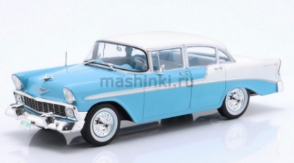 Изображение WHITEBOX 1/24 CHEVROLET Bel Air 1956 (0/6) light blue/white