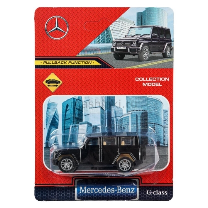 Изображение ТЕХНОПАРК MERCEDES-BENZ G-Class металл. мини 7,5 см черный, блистер