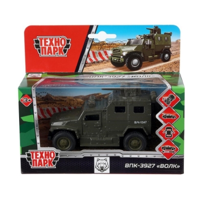 Изображение ТЕХНОПАРК ВПК-3927 ВОЛК 12 см подвиж. детали хаки