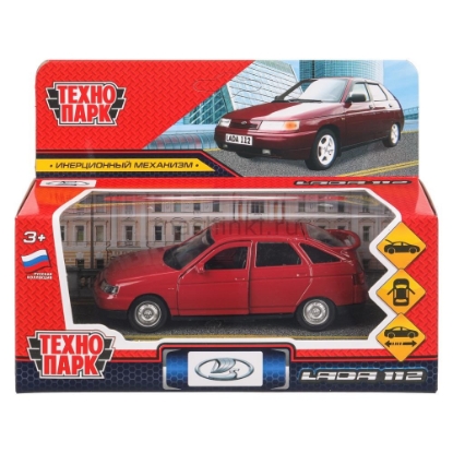 Изображение ТЕХНОПАРК ВАЗ-2112 12 см металл. вишневый